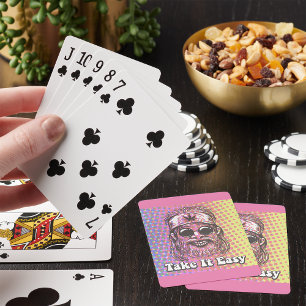 Take It Easy Hippie Playing Cards