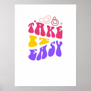 Take it easy mental awareness poster