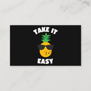 Take it easy pineapple 1 business card