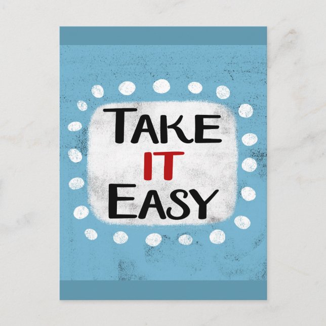 Take It Easy Postcard (Front)