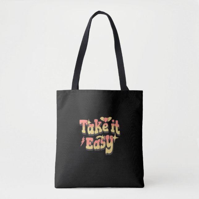Take It Easy Stylish, Eco-Friendly Shoulder Bag (Front)