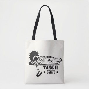 take it easy tote Bags