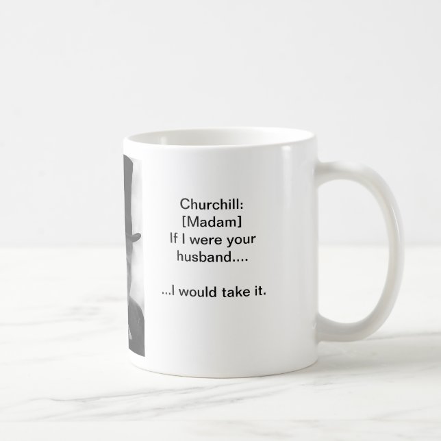 Take it like  a man - Churchill mug (Right)