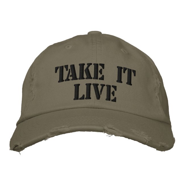 Take it Live Embroidered Hat (Front)