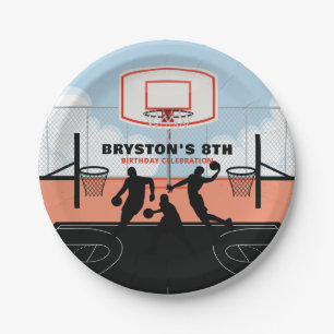 Take It To The Court Basketball Paper Plate
