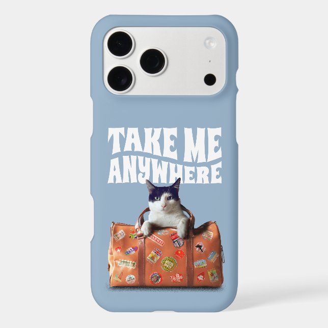 TAKE ME ANYWHERE TRAVEL SUITCASE CAT (Back)
