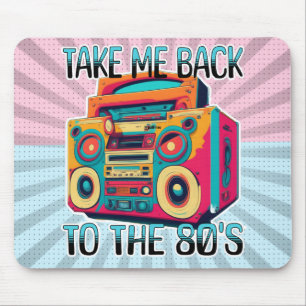 Take Me Back to the Eighties   Retro Vibe Mouse Pad