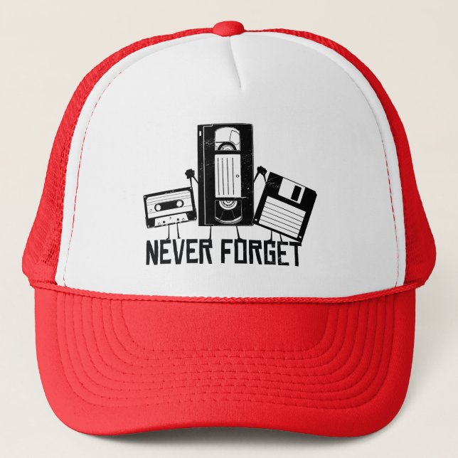 Take Me Back To The Nineties - NEVER FORGET Trucker Hat (Front)