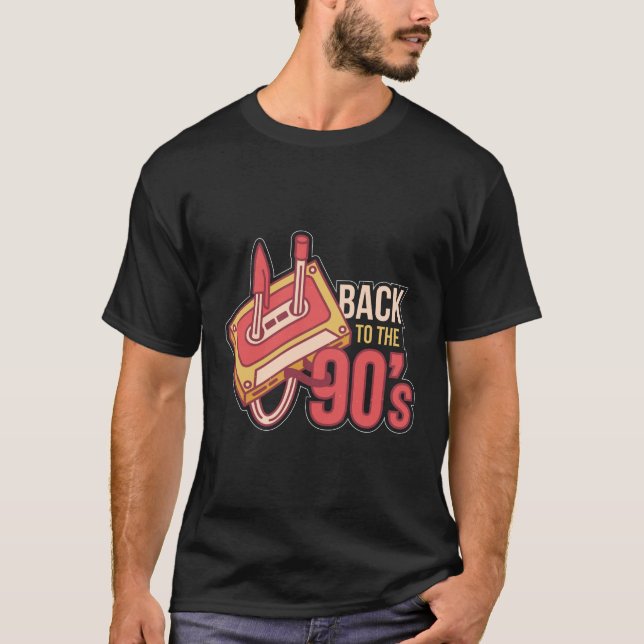 Take Me Back To The Nineties, Nostalgic Cassette T-Shirt (Front)