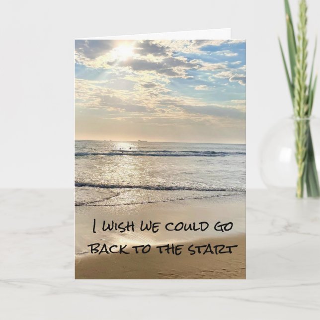 Take Me Back To The Start Twin Flames Separation Holiday Card (Front)