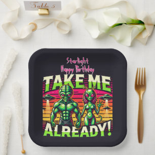 Take Me Beyond the Stars! Paper Plate