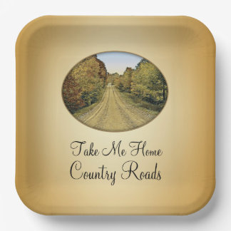 Take Me Home Country Roads - Paper Plate