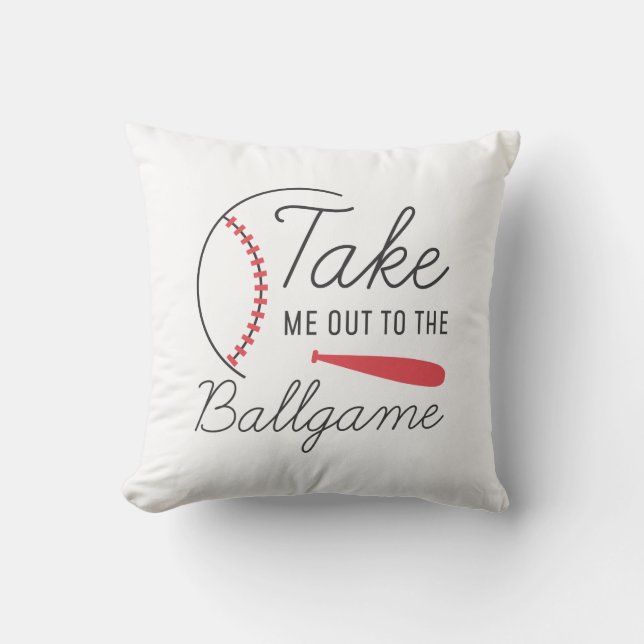 Take Me Out To The Ballgame Cushion (Front)
