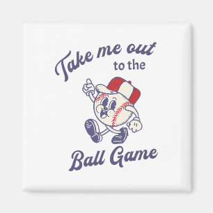 Take Me Out To The Sell Ll Game Softll Vintage _1 Magnet