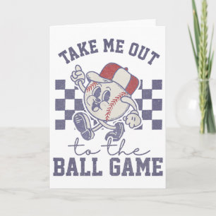 Take Me Out To The Sell Ll Game Softll Vintage  Card