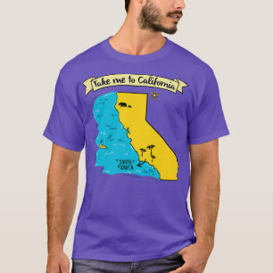 Take Me To California Santa Monica beach graphic T-Shirt