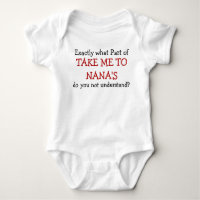 Take Me To Nana's Baby Infant Bodysuit