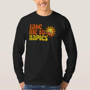 Take Me To Naples Florida Retro Beach Vacation Tri T-Shirt