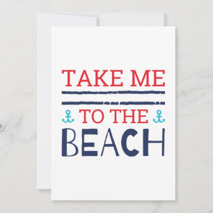 Take Me To The Beach Thank You Card