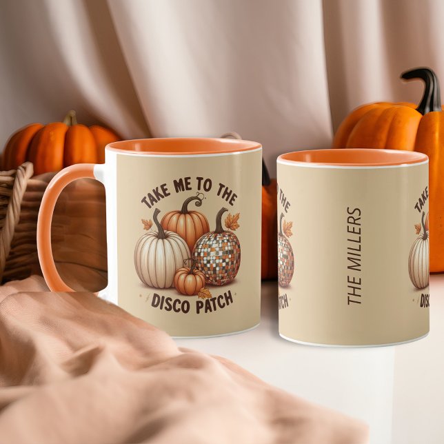  Take me to the Disco Patch Autumn colour custom Mug (Take me to the Disco Patch Autumn color custom Mug)