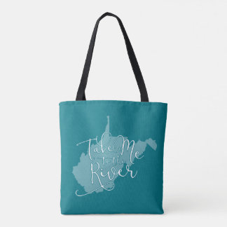 Take Me to the River Colourful Tote Bag