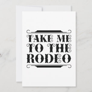 Take Me To The Rodeo Thank You Card