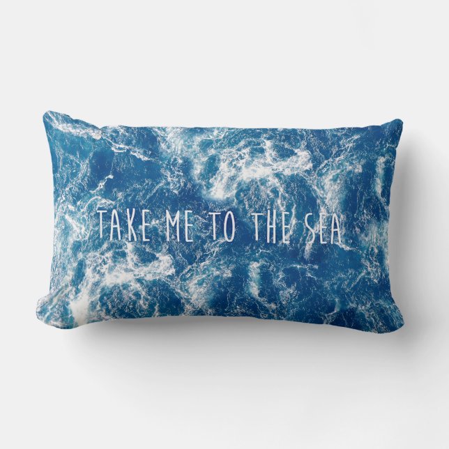 Take me to the sea lumbar cushion (Front)