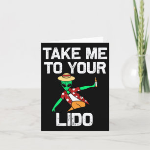 Take Me To Your Lido Funny Cruise Vacation Gift  Card