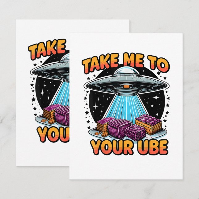 Take Me to Your Ube  Announcement (Front/Back)