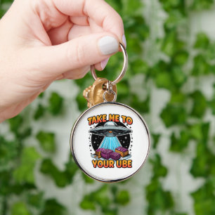 Take Me to Your Ube Key Ring