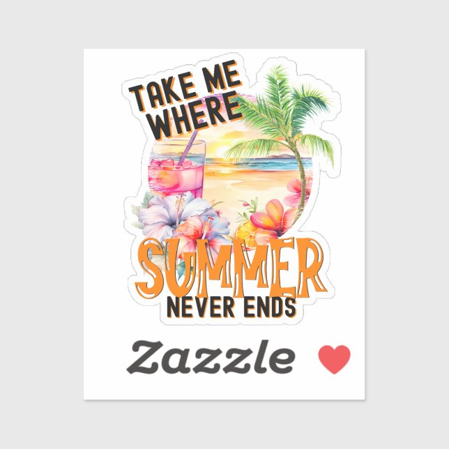 Take Me Where Summer Never Ends, Tropical Flowers (Sheet)