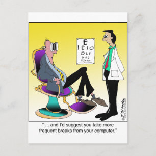 Take More Computer Breaks Postcard