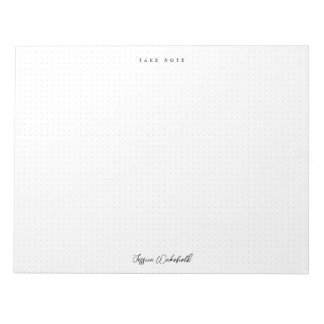 Take Note Dotted Tear Off Notepad | Your Name
