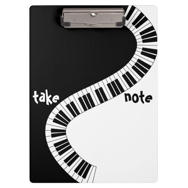 "Take Note" Musical Clipboard (Front)