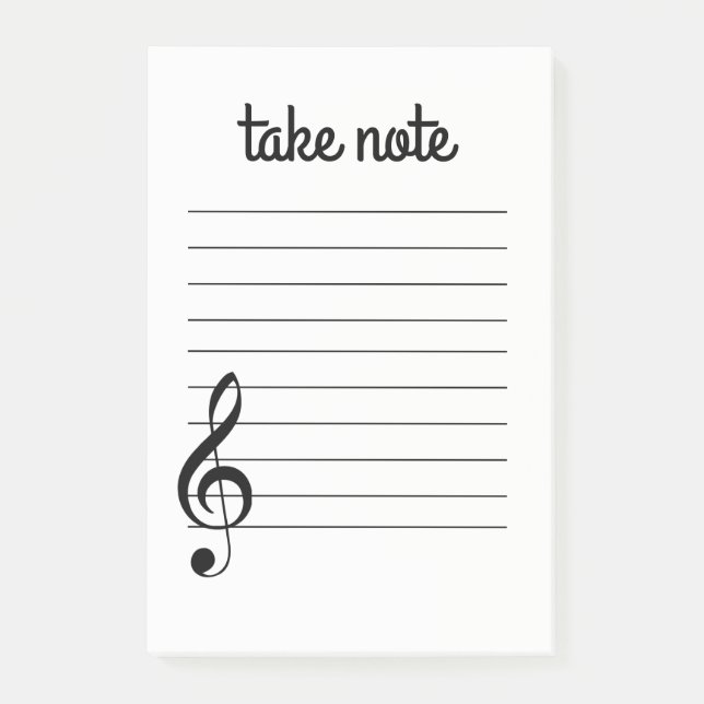 Take Note Musical Post-It Notes (Front)