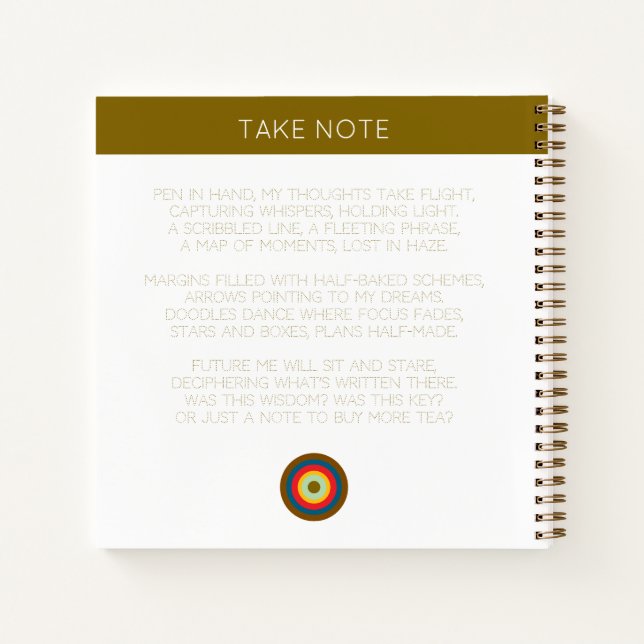 take noteBOOK (Back)