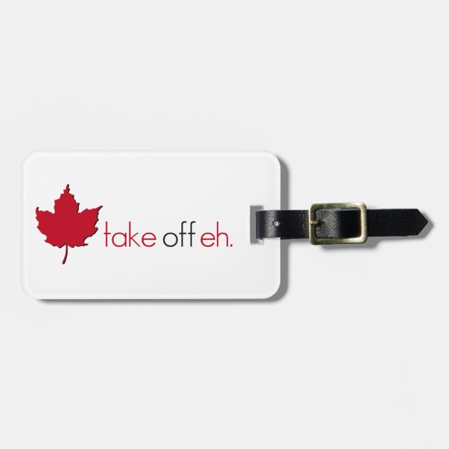 Take Off Eh Luggage Tag (Front Horizontal)