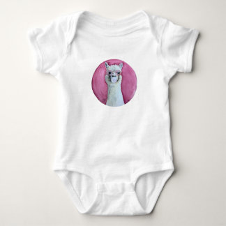 Take-off llama baby bodysuit