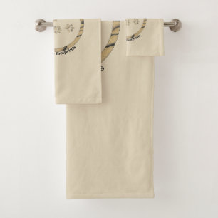 Take only memories, leave only footprints. bath towel set