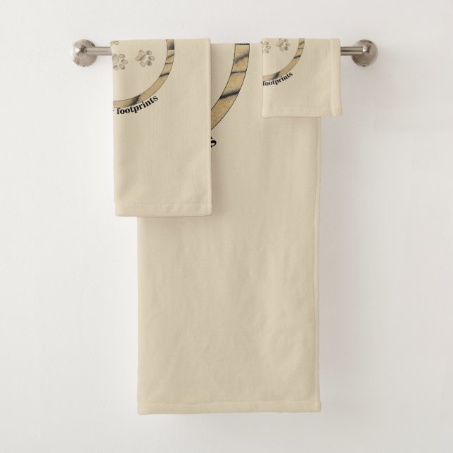 Take only memories, leave only footprints. bath towel set (Insitu)