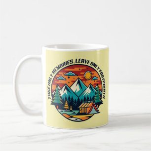 Take Only Memories, Leave Only Footprints Camping Coffee Mug