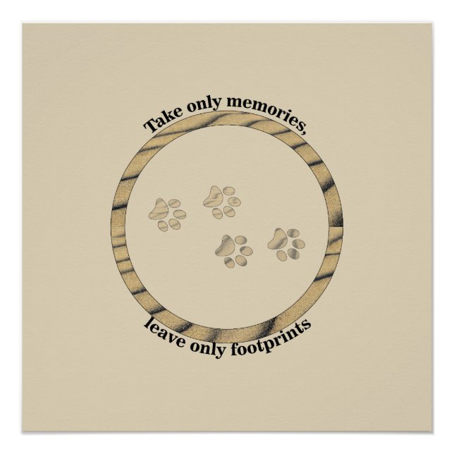 Take only memories, leave only footprints. poster (Front)