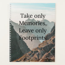 Take Only Memories Planner