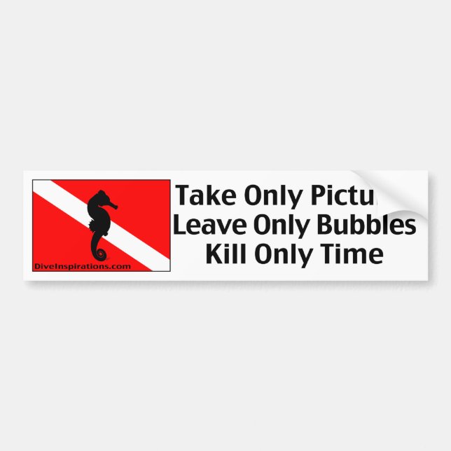 Take Only Pictures Bumper Sticker (Front)