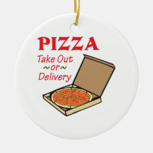 TAKE OUT OR DELIVERY CERAMIC ORNAMENT