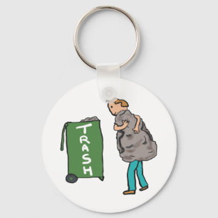 Take Out The Trash Key Ring
