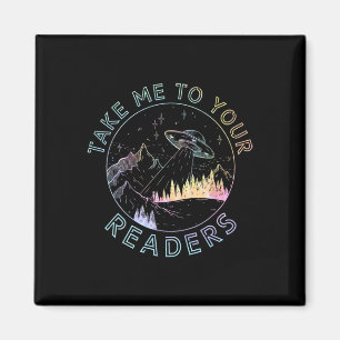 Take Reading English Teacher Library Alien Space T Magnet