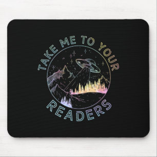 Take Reading English Teacher Library Alien Space T Mouse Pad