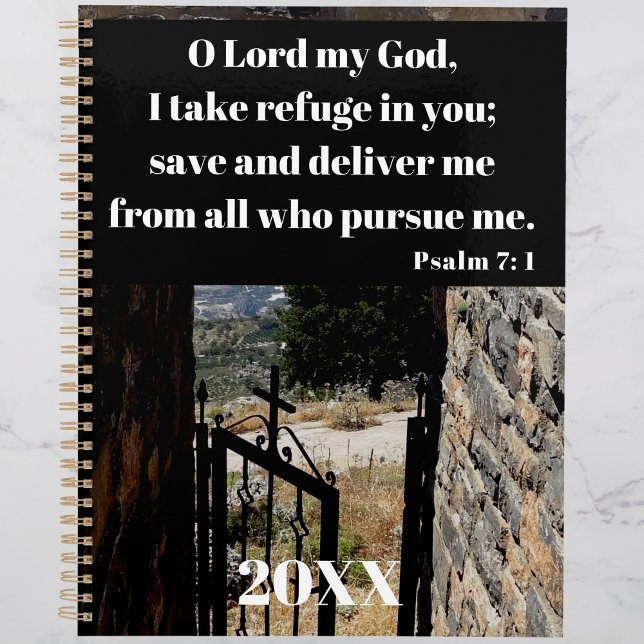 Take Refuge In God Psalm 7:1 Bible Verse Planner (Creator Uploaded)