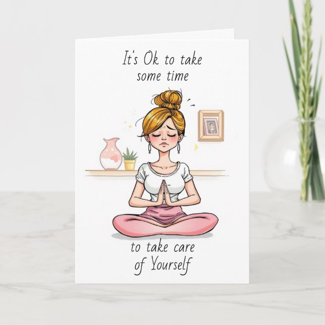 Take some time to take care of Yourself Card (Front)
